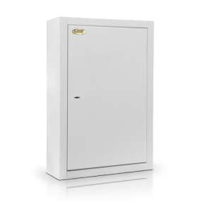 Dáriusz V. wall safe, white, steel, security safe, valuables, cash, jewelry, medicine - Nonbrand Security Safe