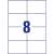 Avery Zweckform 105 x 74mm Ultragrip multipurpose labels, 8 labels per sheet, white