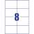 Avery Zweckform 105 x 74mm Ultragrip multipurpose labels, 8 labels per sheet, white