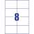 Avery Zweckform 105 x 74mm Ultragrip multipurpose labels, 8 labels per sheet, white
