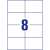 Avery label sheet with 8 labels