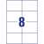 Avery Zweckform 105 x 74mm Ultragrip multipurpose labels, 8 labels per sheet, white