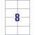 Avery Zweckform 105 x 74mm Ultragrip multipurpose labels, 8 labels per sheet, white