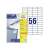 Label sticker, 52,5 x21,2mm, universal, 56 labels/sheet, 100 sheets/box, Avery white 78758614