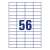 Label sticker, 52,5 x21,2mm, universal, 56 labels/sheet, 100 sheets/box, Avery white 78758614