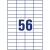 Label sticker, 52,5 x21,2mm, universal, 56 labels/sheet, 100 sheets/box, Avery white 78758614