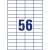 Label sticker, 52,5 x21,2mm, universal, 56 labels/sheet, 100 sheets/box, Avery white 78758614