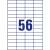 Sheet of 56 Avery Universal Labels