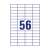 Label sticker, 52,5 x21,2mm, universal, 56 labels/sheet, 100 sheets/box, Avery white 78758614