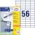 Avery Zweckform 3668 Universal Labels with 56 labels per sheet