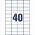 Label sticker, 52,5 x29,7mm, universal, 40 labels/sheet, 100 sheets/box, Avery white 78744349