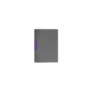 Klip mappa 30 lap Durable Duraswing Color, lila, szürke színű, lila klippel - Gyorsfűző mappa