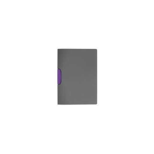 Klip mappa 30 lap Durable Duraswing Color, lila, szürke színű, lila klippel