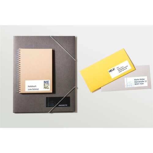 Avery Zweckform 105 x 37mm multipurpose labels, used on folders, envelopes, and other items