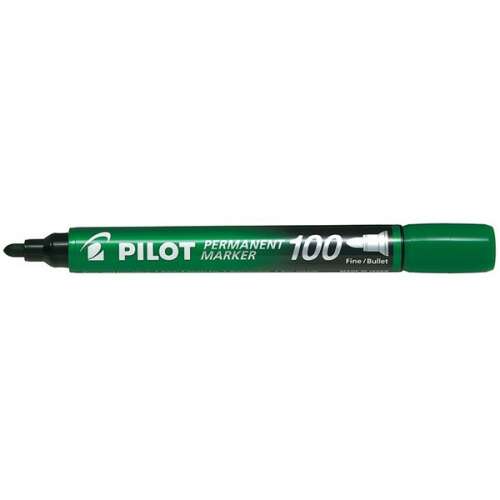 Pilot Permanent Marker 100, green, fine bullet tip