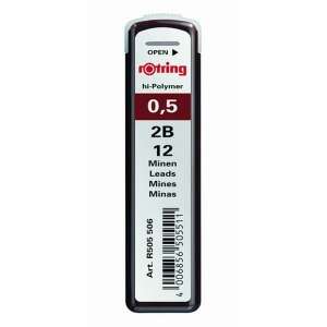Rotring Tikky 0,5 mm 2B grafitbél utántöltő, 12 db/csomag - ROtring
