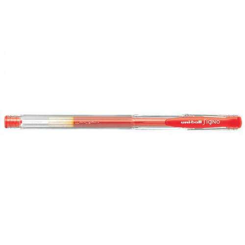 Zselés toll 0,5mm, Uni UM-100, írásszín piros 77534258