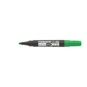 Marker permanent verde, ICO 11XXL, 1-3 mm, vârf înclinat - Markere