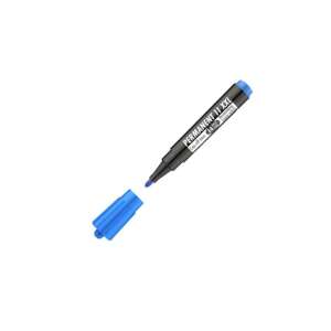 ICO 11XXL blue permanent marker with cap off, angled view - Marker