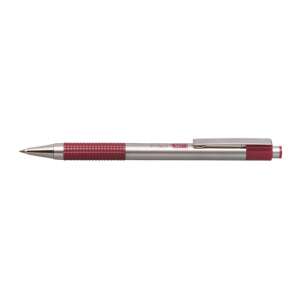 Zebra F-301 ballpoint pen, burgundy body, blue ink - Pen & Pencil