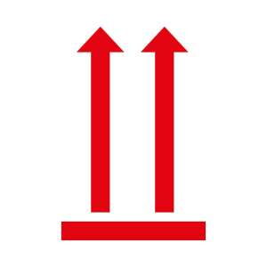 Avery Zweckform 7250 handling label, red, this way up symbol - Label sticker