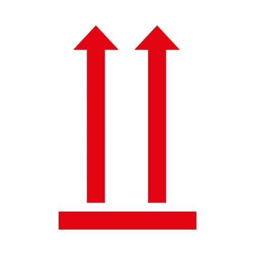 Avery Zweckform 7250 handling label, red, this way up symbol