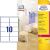 Label sticker, 96 x50.8mm, water clear, 10 labels/sheet, 25 sheets/box, Avery transparent 77953991