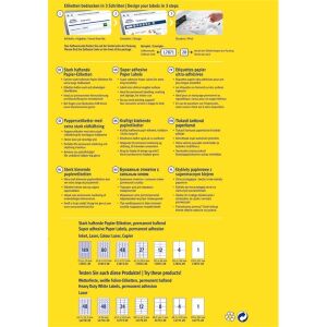 Avery Zweckform super adhesive label stickers packaging details - Office paper product