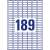 Avery 25.4 x 10 mm label sheet with 189 labels