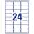Avery Zweckform freezer labels, 63.5 x 33.9 mm, 24 labels per sheet, 25 sheets per box, white