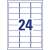 Avery Zweckform freezer labels, 63.5 x 33.9 mm, 24 labels per sheet, 25 sheets per box, white