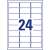 Avery Zweckform freezer labels, 63.5 x 33.9 mm, 24 labels per sheet, 25 sheets per box, white