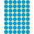Avery Zweckform 18mm blue marking dots, 1056 stickers per pack