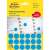 Avery Zweckform 18mm blue marking dots, 1056 stickers per pack