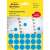 Avery Zweckform 18mm blue marking dots, 1056 stickers per pack