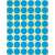 Avery Zweckform 18mm blue marking dots, 1056 stickers per pack