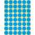 Avery Zweckform 18mm blue marking dots, 1056 stickers per pack