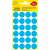 Avery Zweckform blue round labels, 18mm diameter, 96 labels per pack, 4 sheets per pack