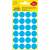 Label sticker, o18mm, for marking, 24 labels/sheet, 4 sheets/box, Avery blue 99580366