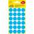 Avery Zweckform blue round labels, 18mm diameter, 96 labels per pack, 4 sheets per pack