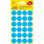 Avery Zweckform blue round labels, 18mm diameter, 96 labels per pack, 4 sheets per pack