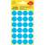 Avery Zweckform blue round labels, 18mm diameter, 96 labels per pack, 4 sheets per pack