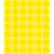 Avery Zweckform 18mm yellow round dot stickers, sheet of 44