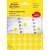 Avery Zweckform 18mm yellow round dot stickers, pack of 1056