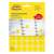Avery Zweckform 18mm yellow round dot stickers, pack of 1056