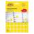 Avery Zweckform 18mm yellow round dot stickers, pack of 1056