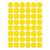 Avery Zweckform 18mm yellow round dot stickers, sheet of 44