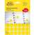 Avery Zweckform 18mm yellow round dot stickers, pack of 1056