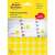 Avery Zweckform yellow marking dots, 18mm diameter, 1056 dots per pack