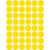Avery Zweckform yellow marking dots, 18mm diameter, 1056 dots per pack